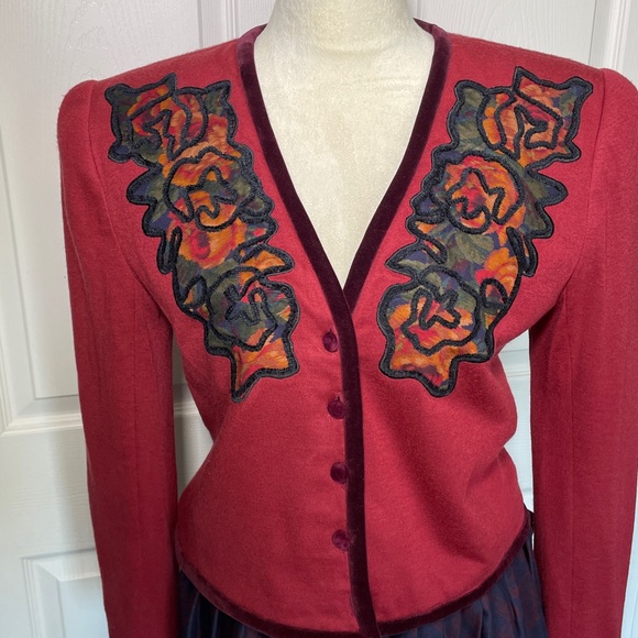 Vintage Miss O by Oscar de la Renta Midi Jacket & Skirt Set Size 6 - Picture 2 of 13